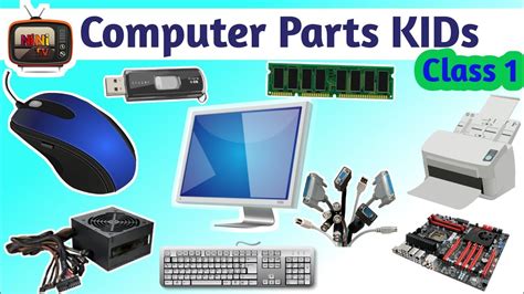 Parts Of Computer - Computer Part Names for Children - kids learn nini ...