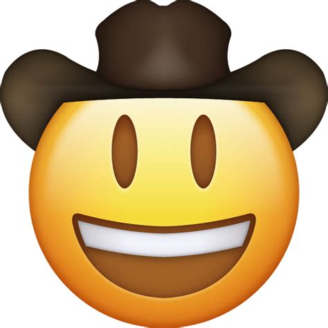 Cowboy Emoji [Download IOS Emojis] | Emoji Island