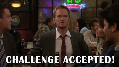 Barney Stinson Challenge Accepted Gif