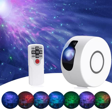 Night Light Projector with Remote, 360 Rotating Starry Sky Galaxy ...