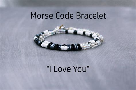 I Love You Bracelet Morse Code Bracelet Love Jewelry