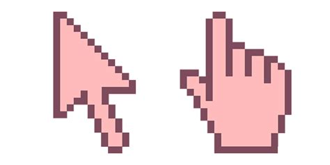 Baby Pink Pixel cursor – Custom Cursor