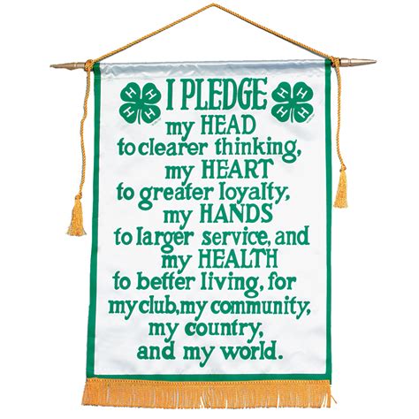 4-H Pledge Banner Happy Memories, Childhood Memories, 4 H Club, Hand ...