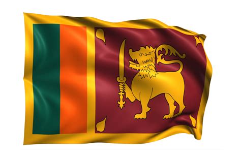 sri lanka agitant le drapeau fond transparent réaliste 15309699 PNG