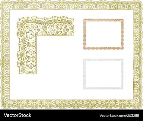 Certificate borders Royalty Free Vector Image - VectorStock