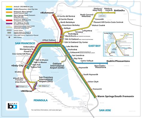 Bay Area Rapid Transit Map