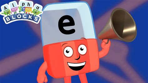 Words with the letter E | Learn to Read | @officialalphablocks - YouTube