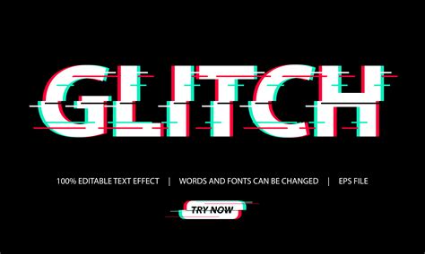 Glitch Text Vector Art, Icons, and Graphics for Free Download