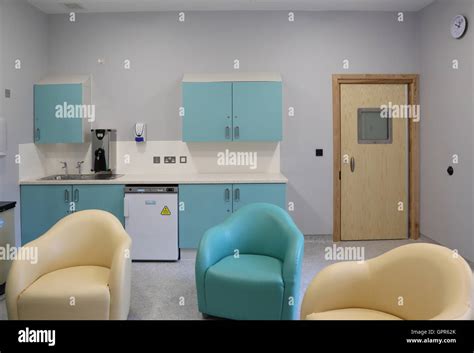 Visiting room in a new secure psychiatric hospital unit - shows ...