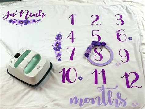 How To Make A Baby Monthly Milestone Blanket ⋆ by Pink