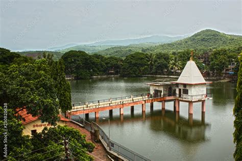 Kasar Lake Sai-Baba Temple in Pen, Raigad district of Indian state of ...