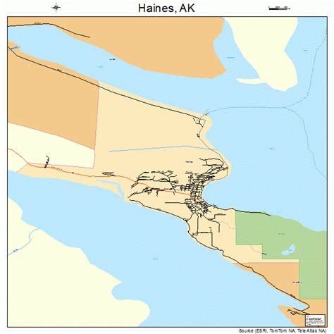 Haines Alaska Street Map 0231050