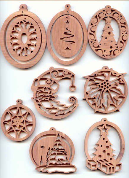 Christmas ornament scrollsaw cuttings | Scroll saw, Scroll saw patterns ...