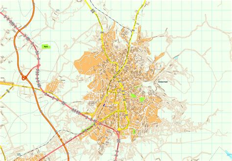 Pristina Vector map. Eps Illustrator Map | Vector maps