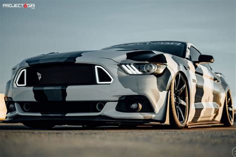 Camo wrapped Mustang GT gets a new color combo sporting Project 6GR 7 ...