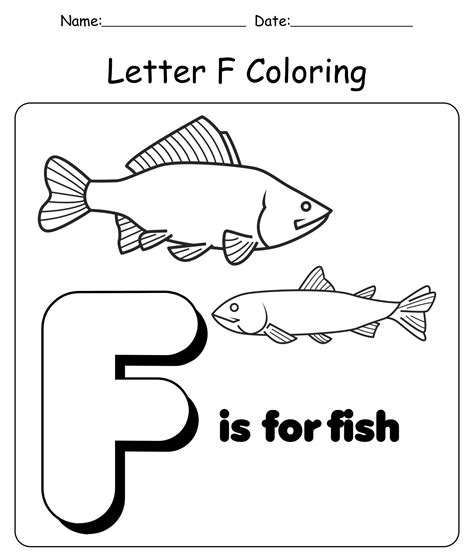 Letter F Worksheets Printable - Printable Word Searches