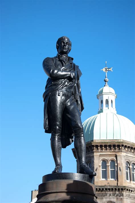 This Robert Burns statue stands proudly on Bernard Street in Leith ...