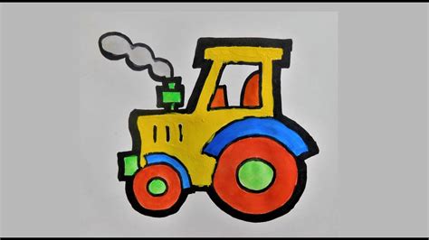 Tractor drawing and painting for kids and toddlers - N Channel Children ...