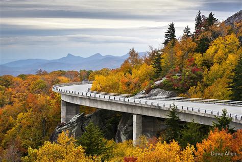 "Linn Cove Viaduct - Blue Ridge Parkway Fall Foliage" by Dave Allen ...