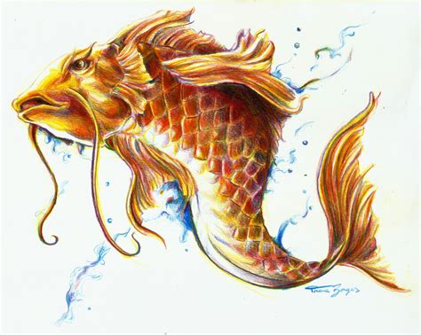 ArtStation - Carp - Colored Pencil