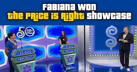 Fabiana won The Price Is Right showcase – what was that like