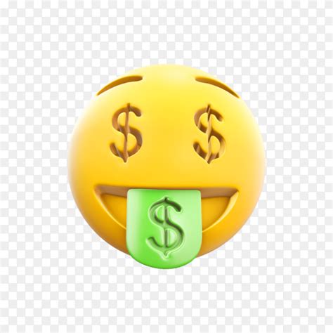 Money-Mouth Face Emoji on transparent background PNG - Similar PNG