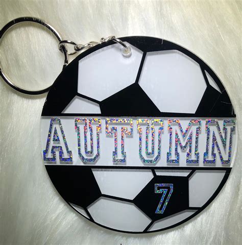 Soccer Ball Keychain PERSONALIZED SOCCER GIFTS team | Etsy ...