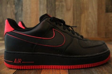 Nike Air Force 1 Low 'Black/Action Red' - Release Date + Info- SneakerFiles