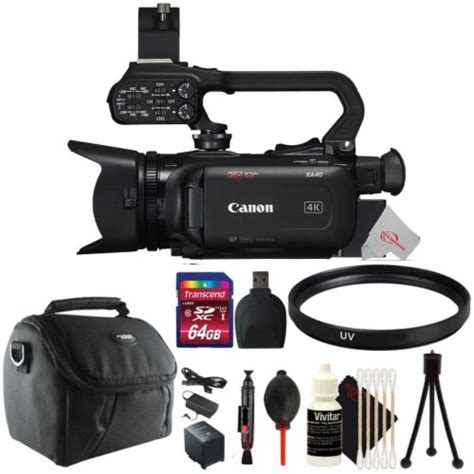 Canon Xa40 Professional Uhd 4k 20x Optical Zoom Lens Camcorder + Uv ...