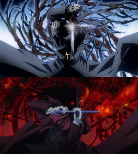 Alucard vs Anderson Hellsing Ultimate | Алукард, Художественные рисунки ...