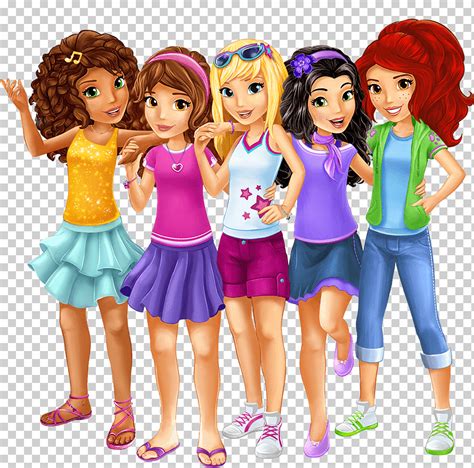 Free download | Five animated girls illustration, Lego Friends Main ...