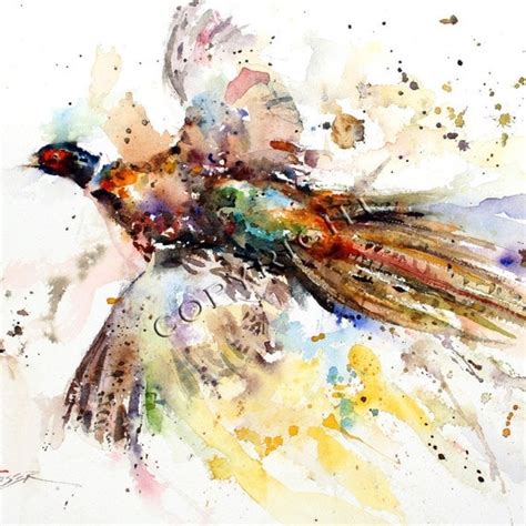 PHEASANT Watercolor Print by Dean Crouser