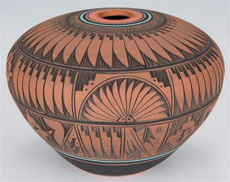 Lot 604: 6 Contemporary Native American Pottery Items | Case Auctions