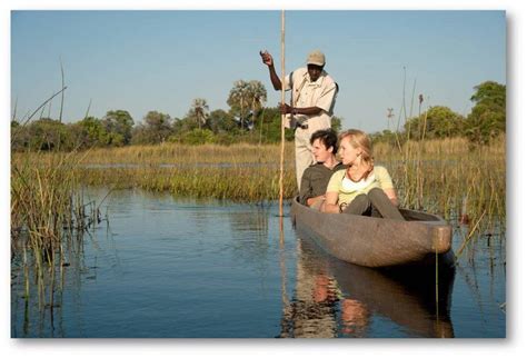 Mokoro (canoe) in the Okavango Delta Private Safari, Safari Holidays ...