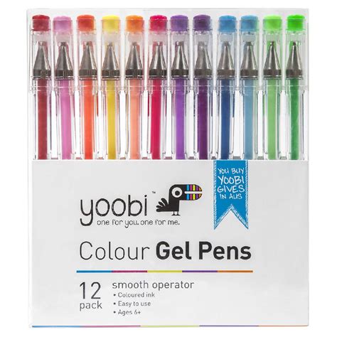 Yoobi Assorted Gel Pens 12 Pack | eBay