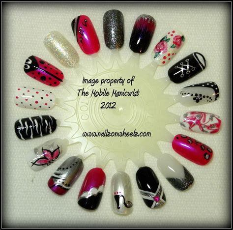 Nail Art Wheel | Nail art wheel, Shellac nail colors, Fingernail designs