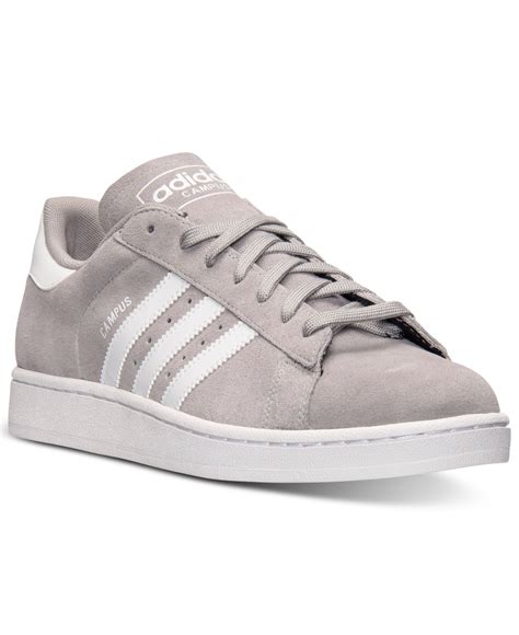 Adidas Men'S Campus Casual Sneakers From Finish Line in Gray for Men ...