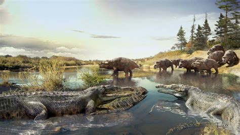 Smilosuchus gregorii and Placerias by https://www.deviantart.com ...