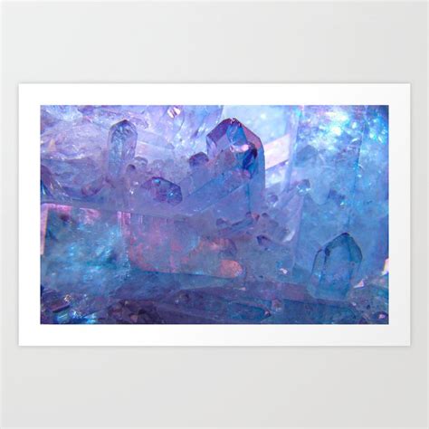 Purple Quartz Crystal Art Print by NewburyBoutique | Society6