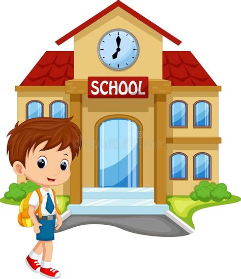 Cute schoolboy cartoon. Little boy going to school #Sponsored , # ...