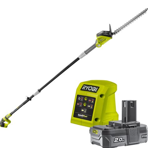 Ryobi One+ 18V 2.0AH 40cm Cordless Pole Hedge Trimmer Kit - Bunnings ...