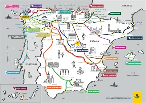 O Caminho de Santiago em mapas