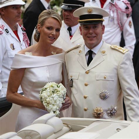 Princess Charlene and Prince Albert II of Monaco on their wedding day ...