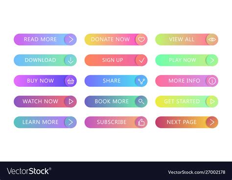 Download free 999 Gradient background uibutton in various colors