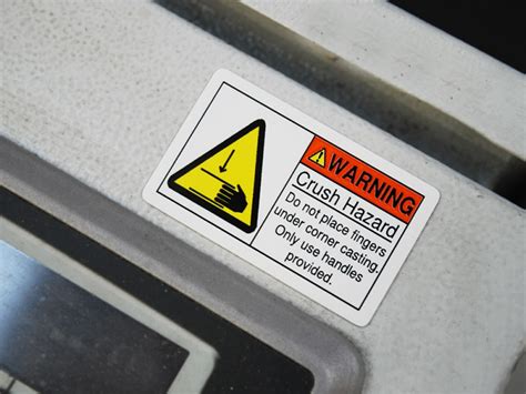 Machinery Safety Labels - EXELPrint