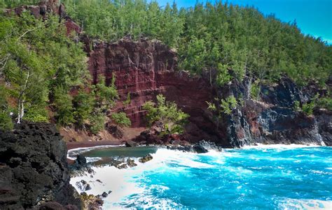 Kaihalulu (Red Sand Beach Maui): Most Beautiful Beach in the World ...