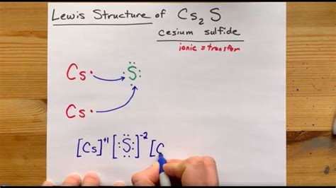 Lewis Structure of Cs2S, caesium sulfide - YouTube