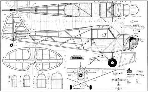 The Piper Cub is one of the model airplane plans available for download ...