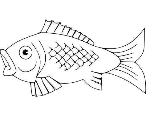 Printable Coloring Pages Of A Fish