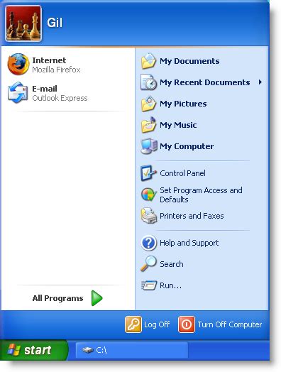 How to Change the Windows XP Start Menu